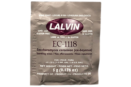Дрожжи винные "Lalvin EC-1118", 5 г. (для игристых, красных и белых вин)